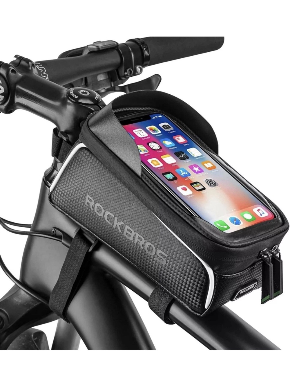 ROCKBROS Bicycle Bag Waterproof Touch Screen Cycling Bag Top Front Phone Bag